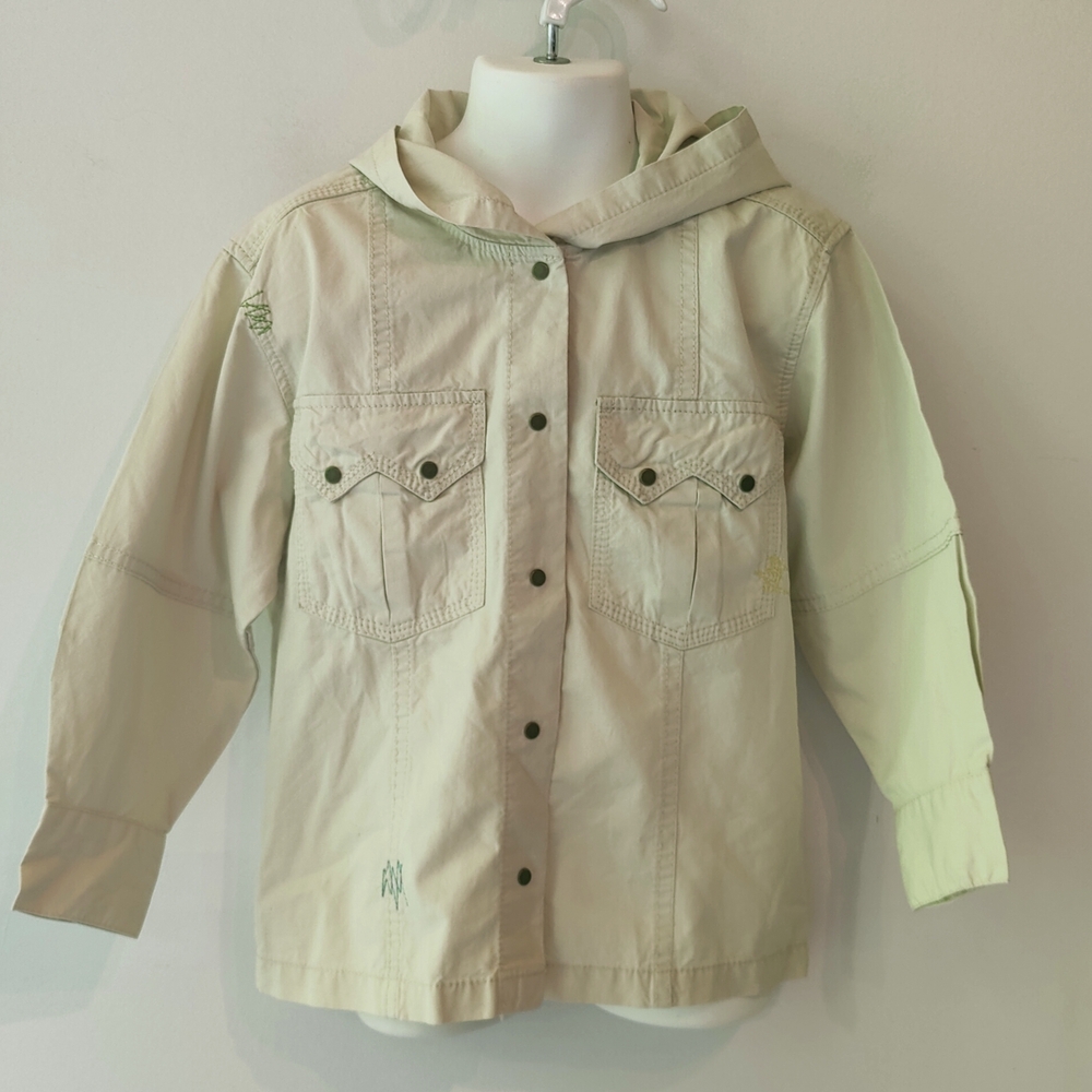 NWT Kenzo France Hooded Shacket Shirt Jacket 4 Yrs